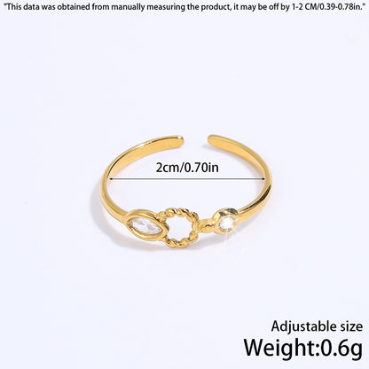 Stainless Steel Butterfly Design Ring