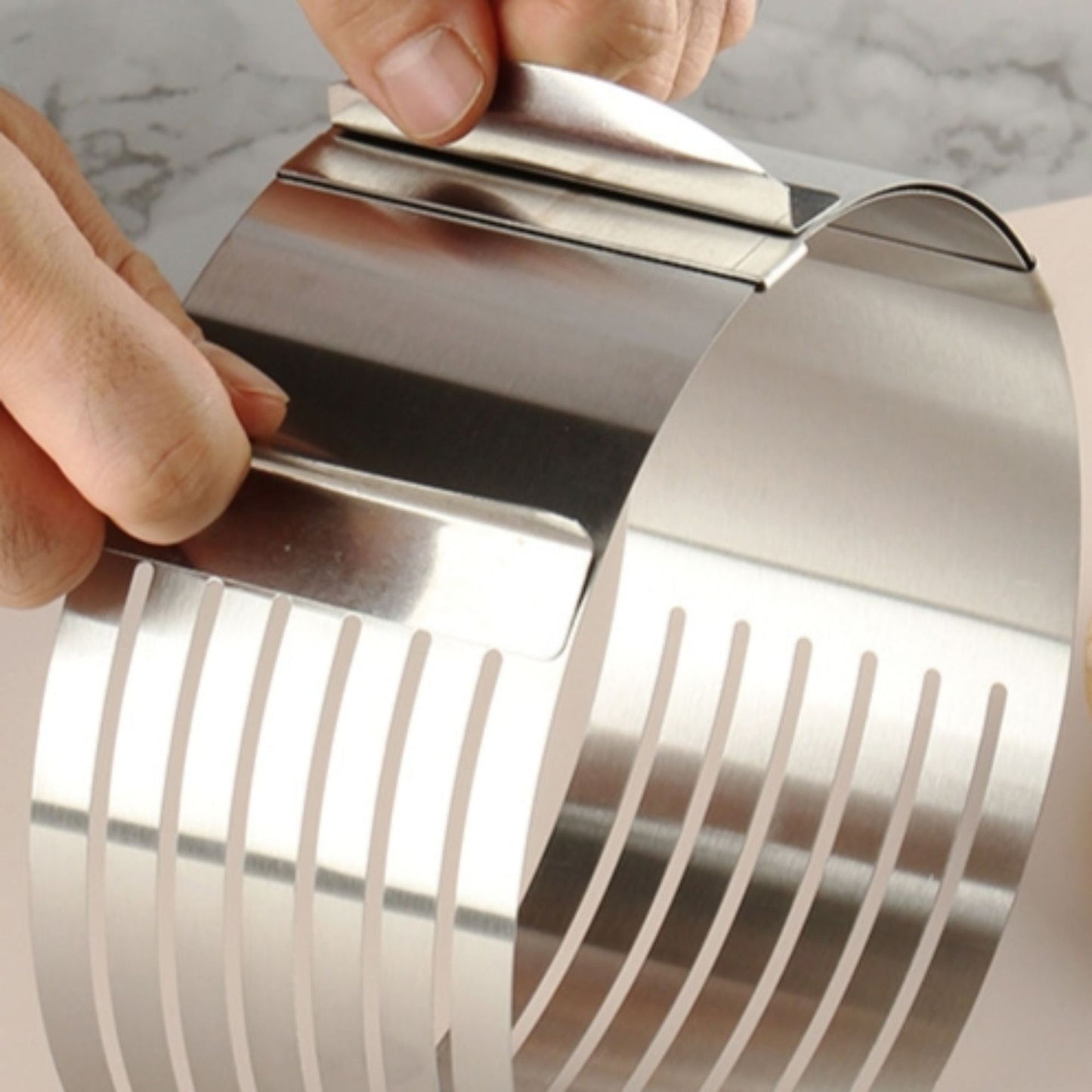 Stainless steel cake divider