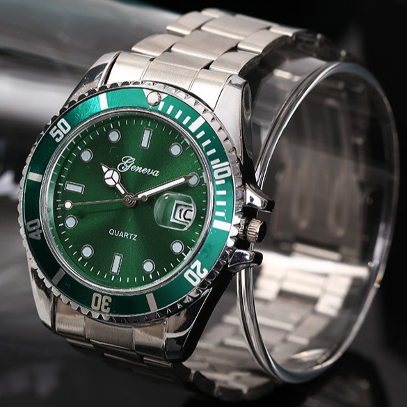 Stainless Steel Calendar Luminous Mens Watch