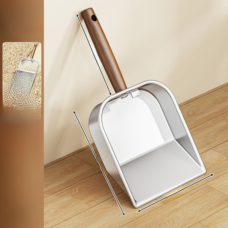 Stainless Steel Cat Litter Shovel with Long Handle