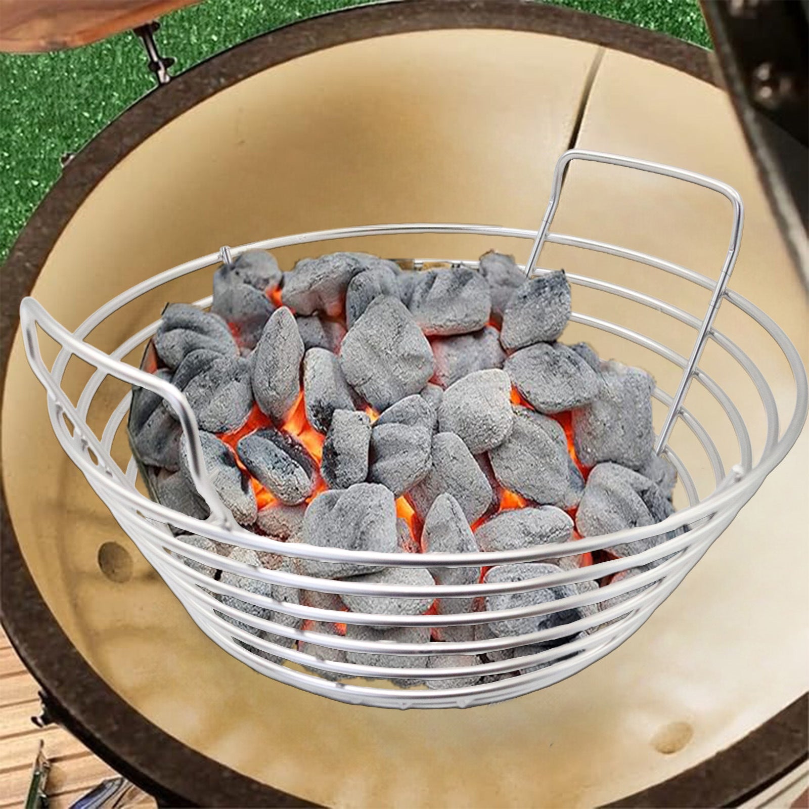 Stainless Steel Charcoal Grill Basket