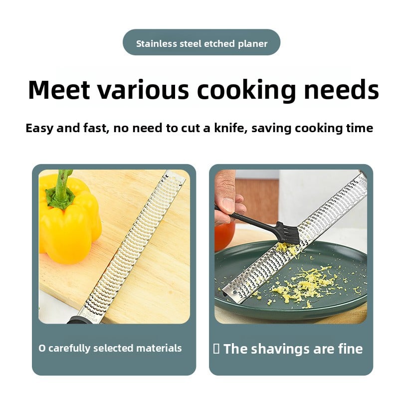 Stainless Steel Cheese & Lemon Zester with Potato & Veg Shredding Function