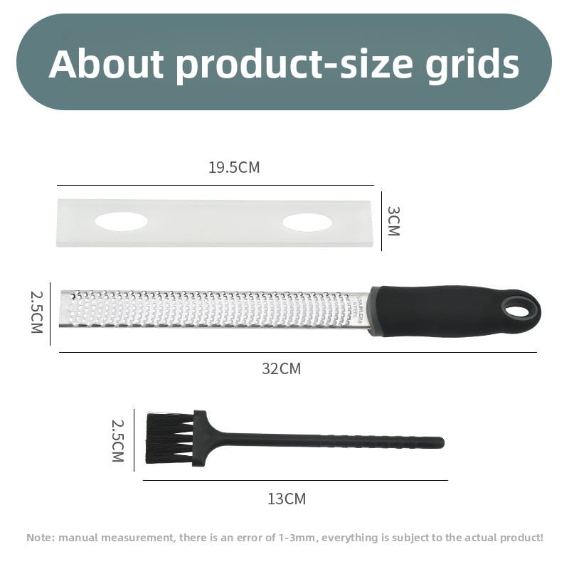 Stainless Steel Cheese & Lemon Zester with Potato & Veg Shredding Function