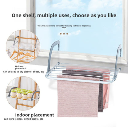 Stainless steel clothes drying rack