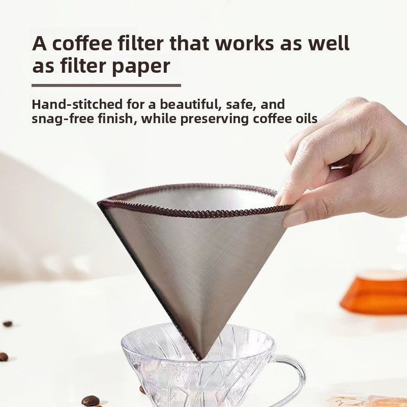 Stainless steel coffee filter bag