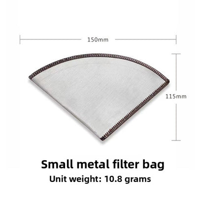 Stainless steel coffee filter bag
