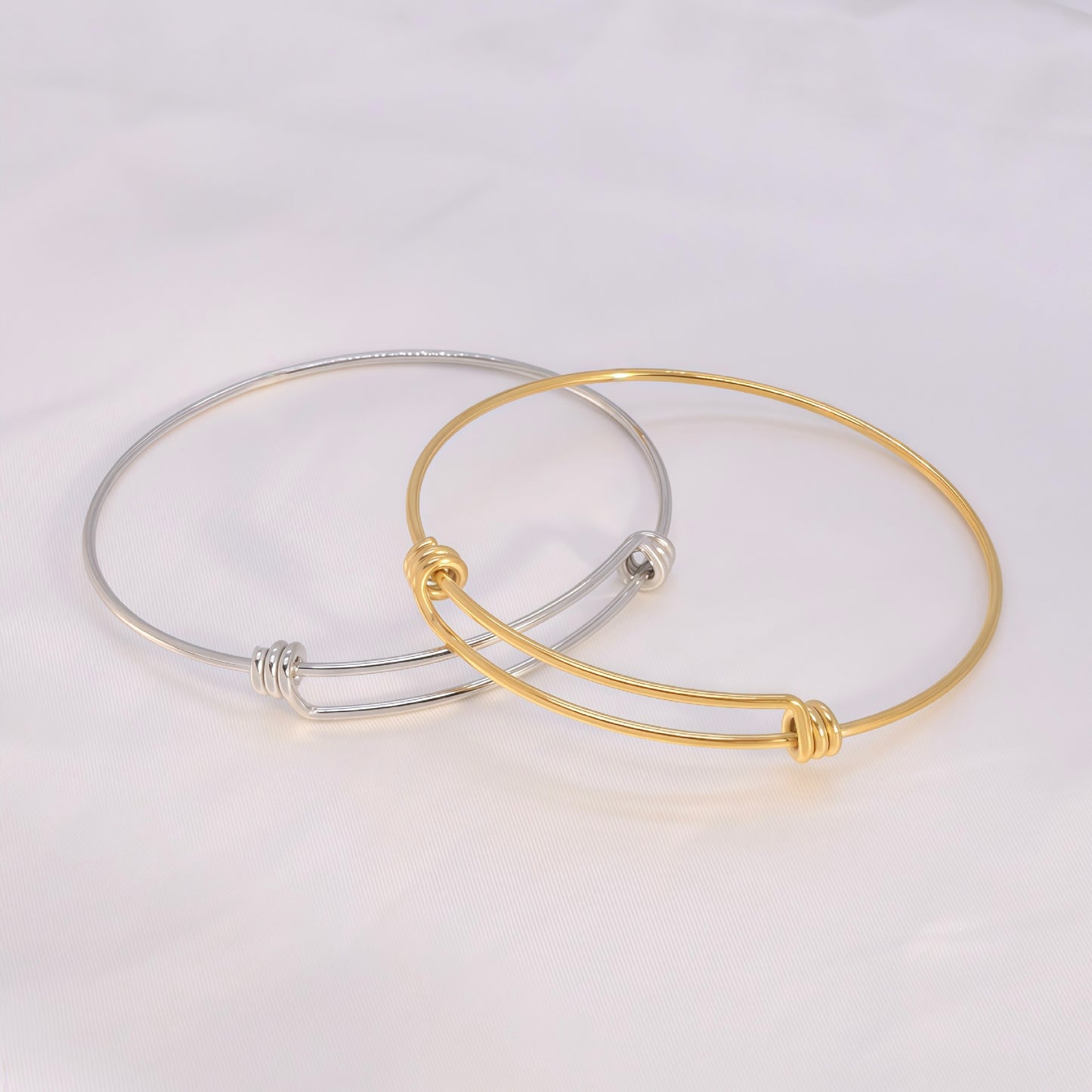 Stainless steel coil bracelet