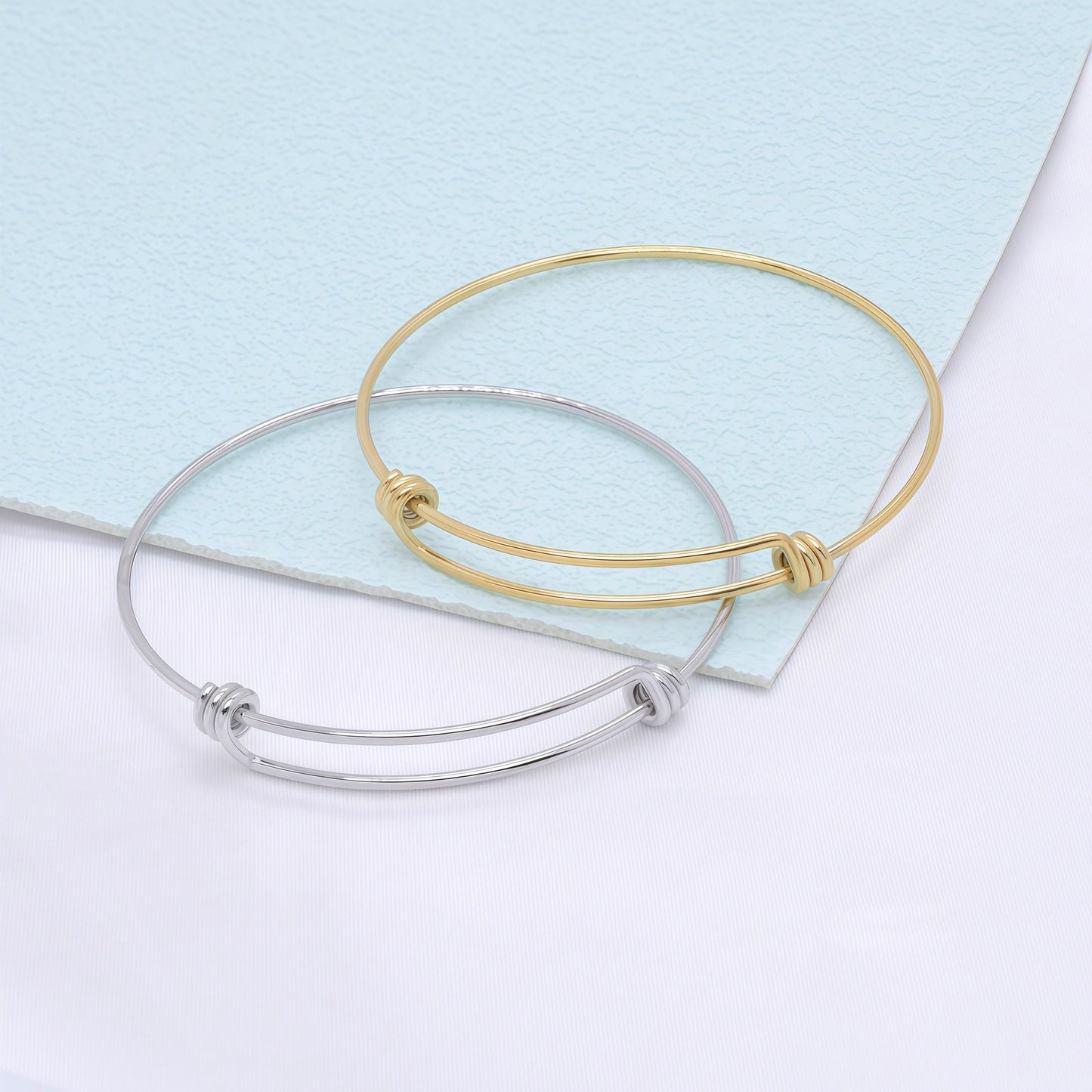 Stainless steel coil bracelet