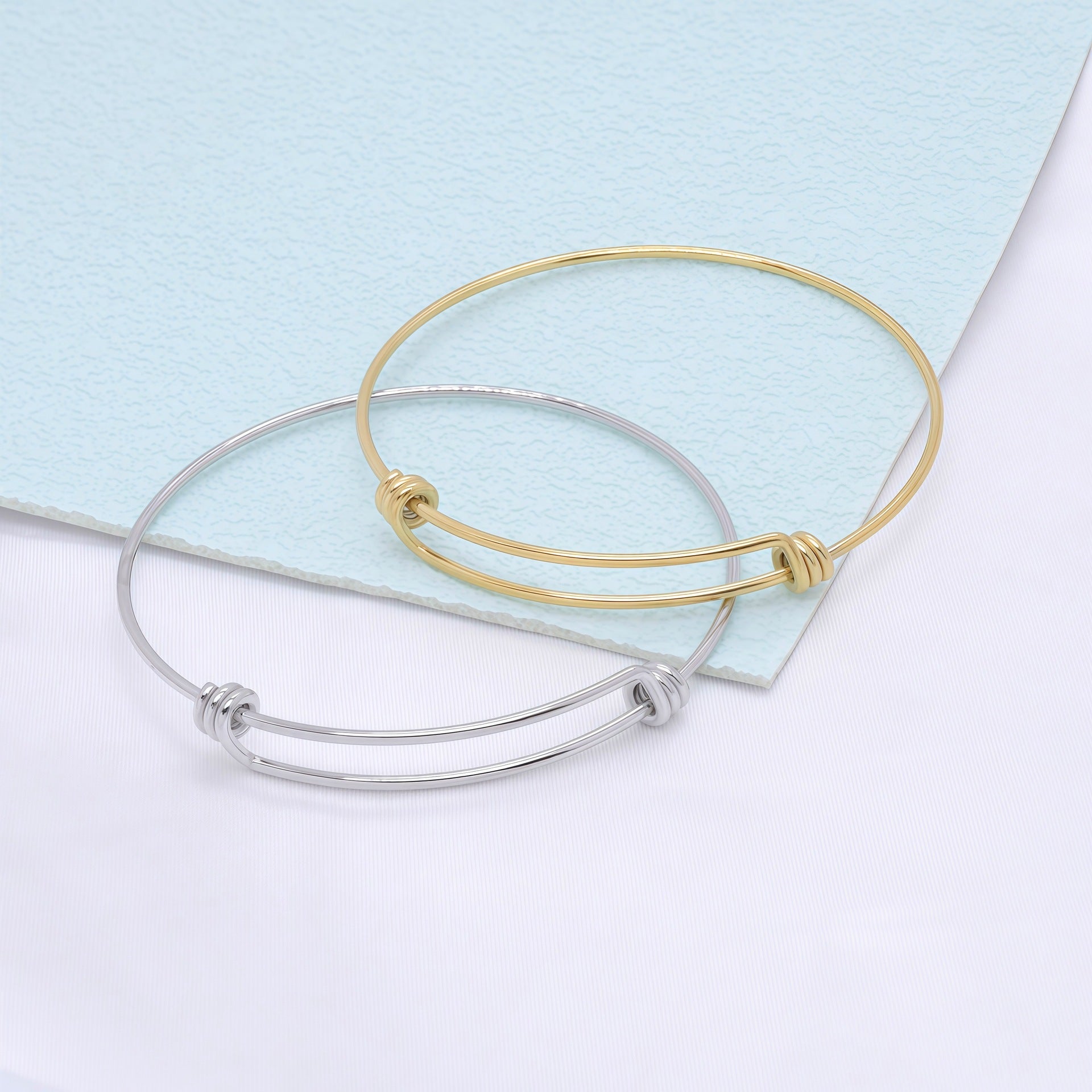 Stainless steel coil bracelet