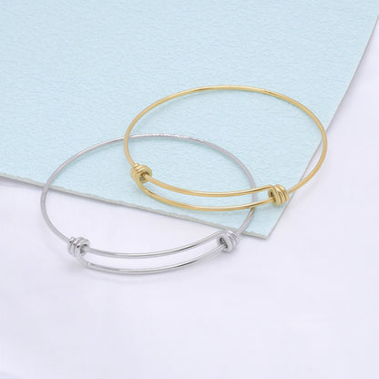 Stainless steel coil bracelet
