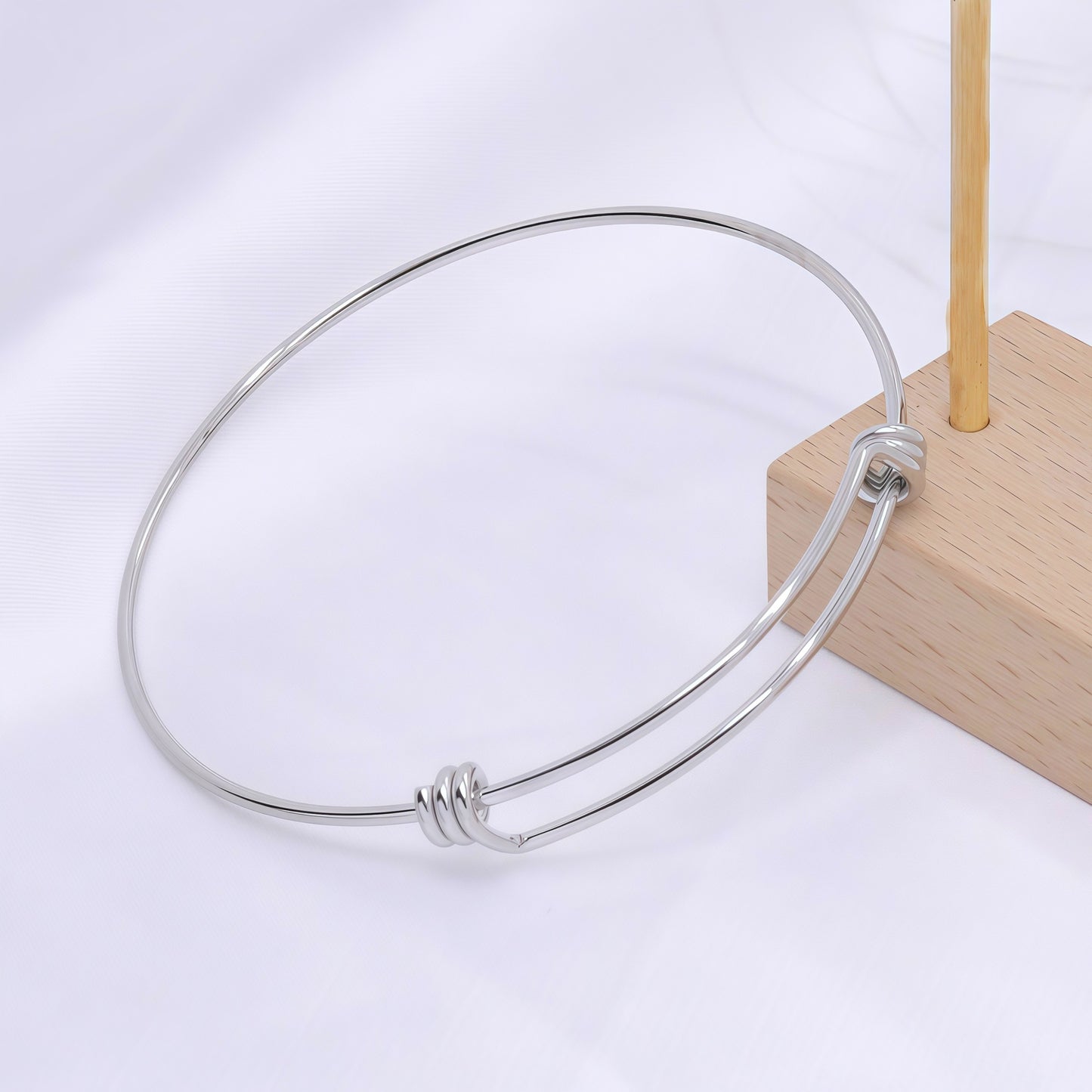 Stainless steel coil bracelet