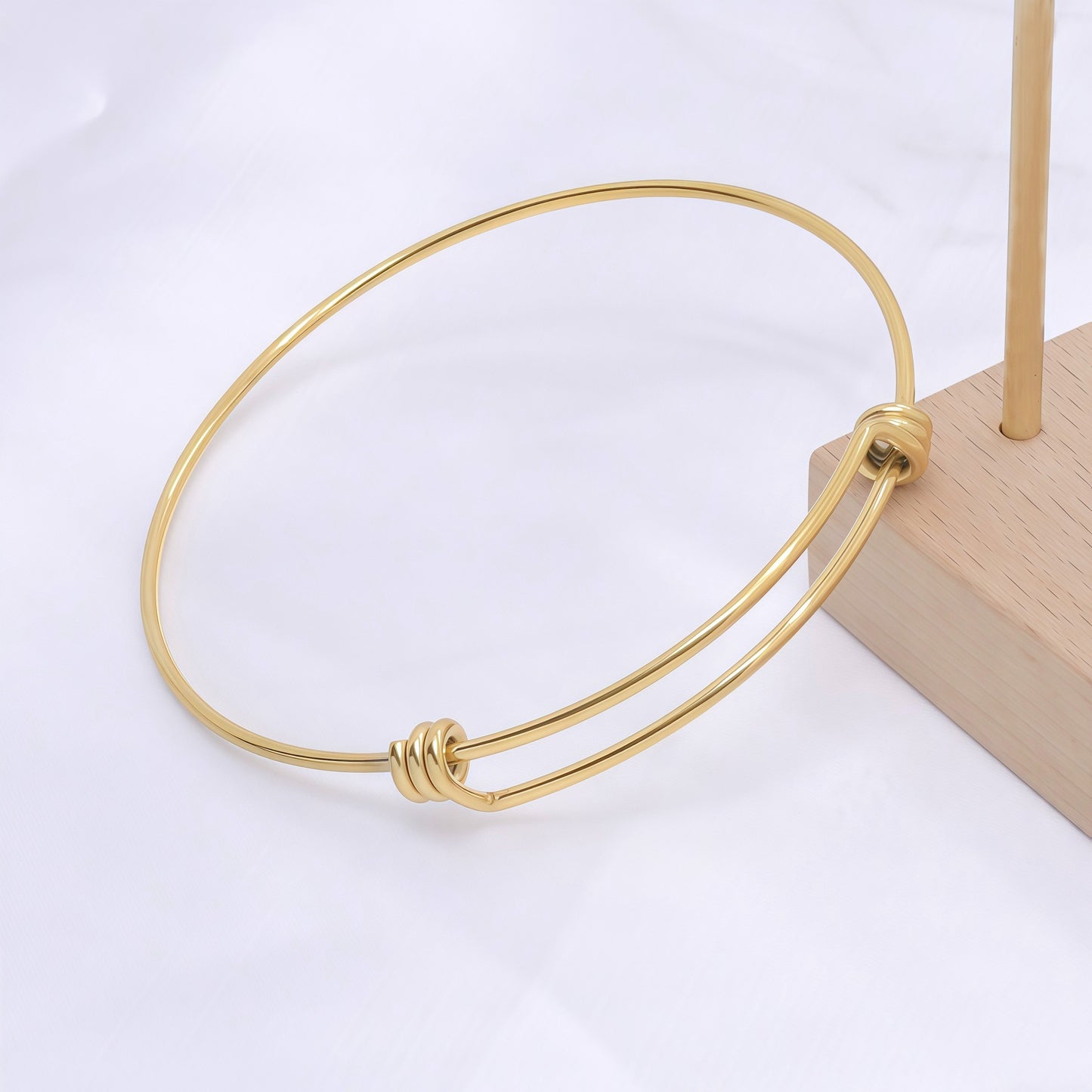 Stainless steel coil bracelet