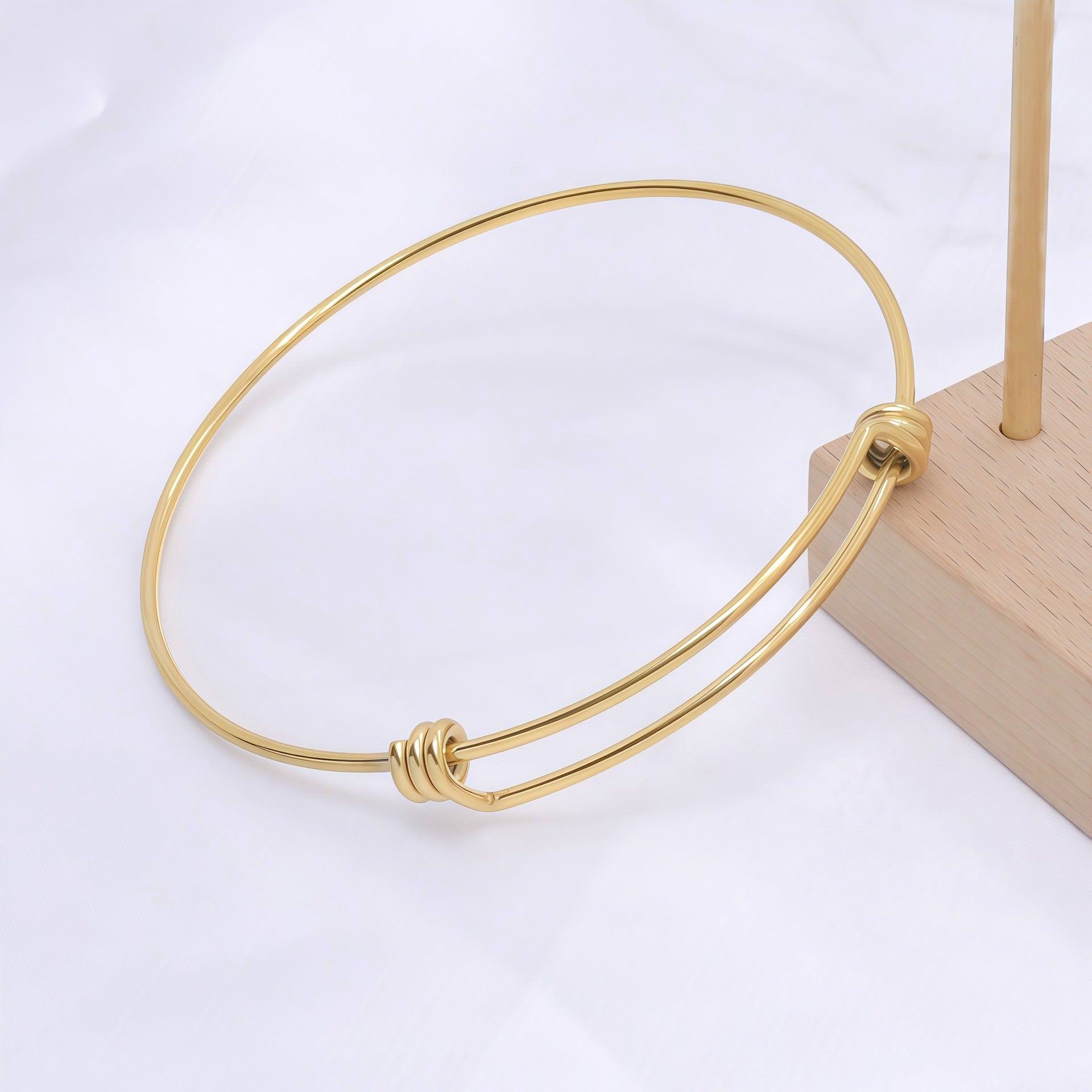Stainless steel coil bracelet