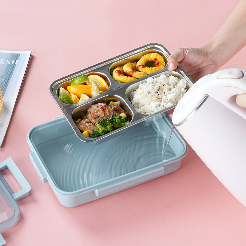 Stainless Steel Compartment Lunch Box with Insulation Bag