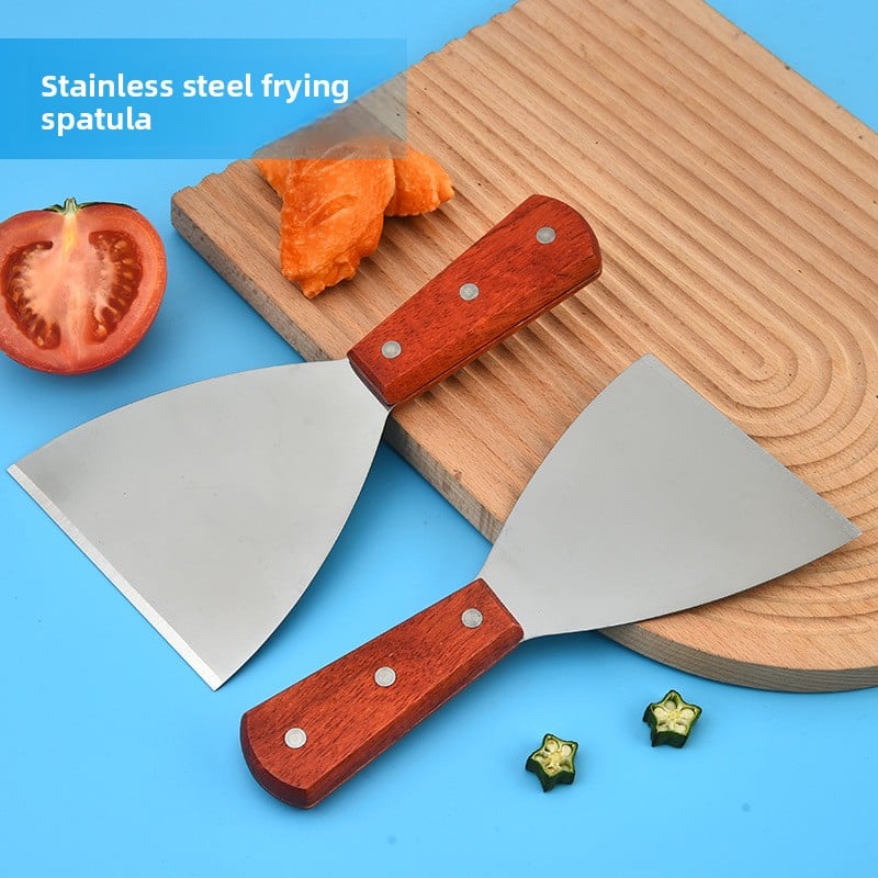 Stainless steel cooking spatula