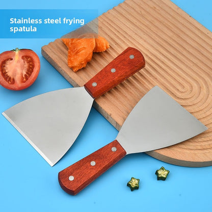 Stainless steel cooking spatula