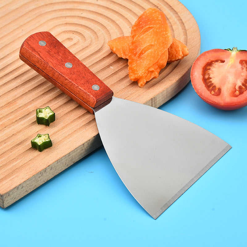 Stainless steel cooking spatula