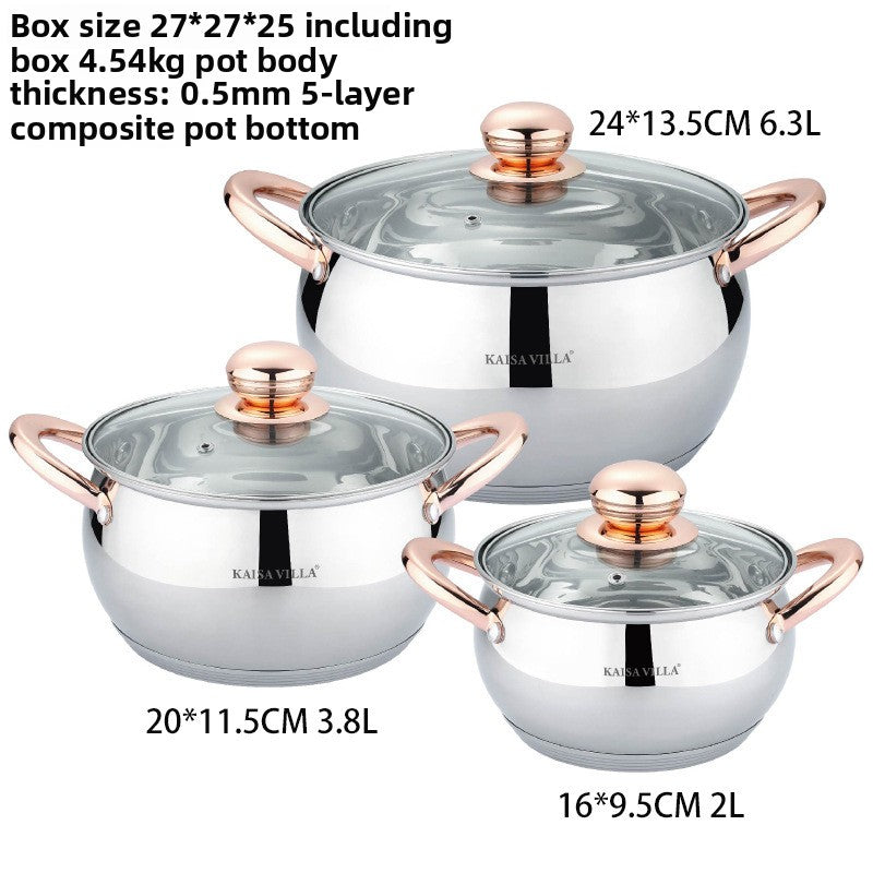 Stainless steel cookware