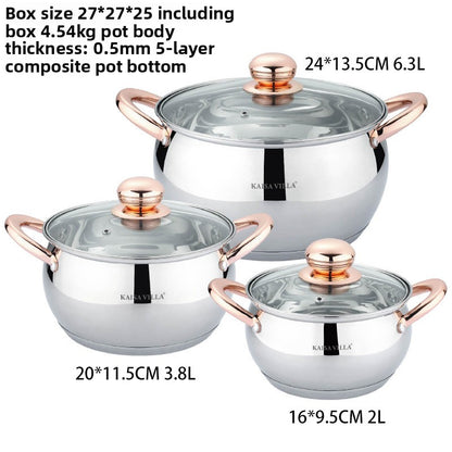 Stainless steel cookware