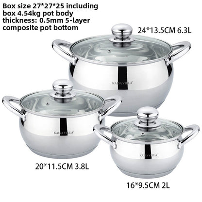 Stainless steel cookware