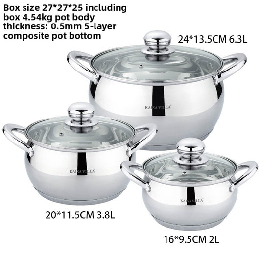 Stainless steel cookware