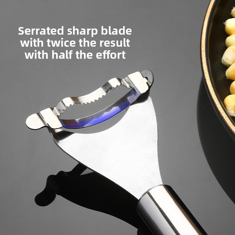 Stainless steel corn peeling