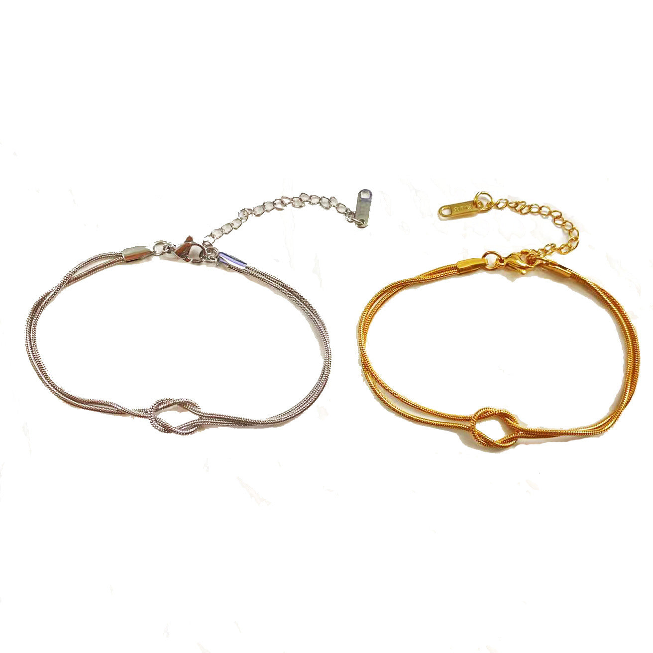 Stainless steel couple bracelets