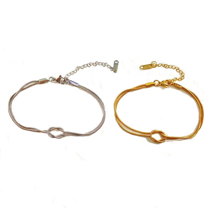 Stainless steel couple bracelets