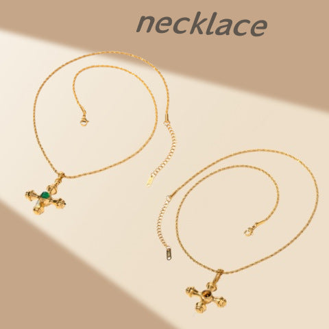 Stainless steel cross necklace