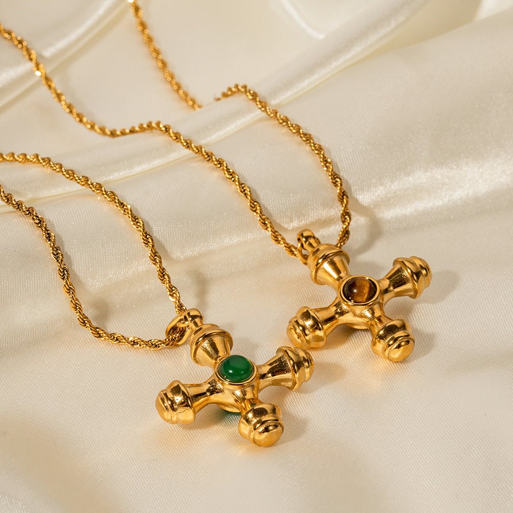 Stainless steel cross necklace