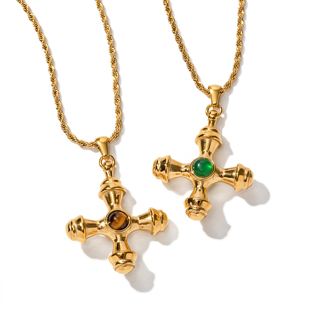 Stainless steel cross necklace