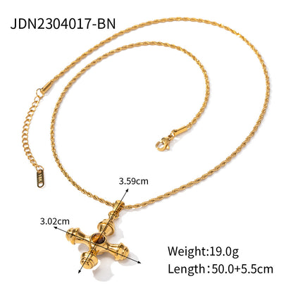 Stainless steel cross necklace