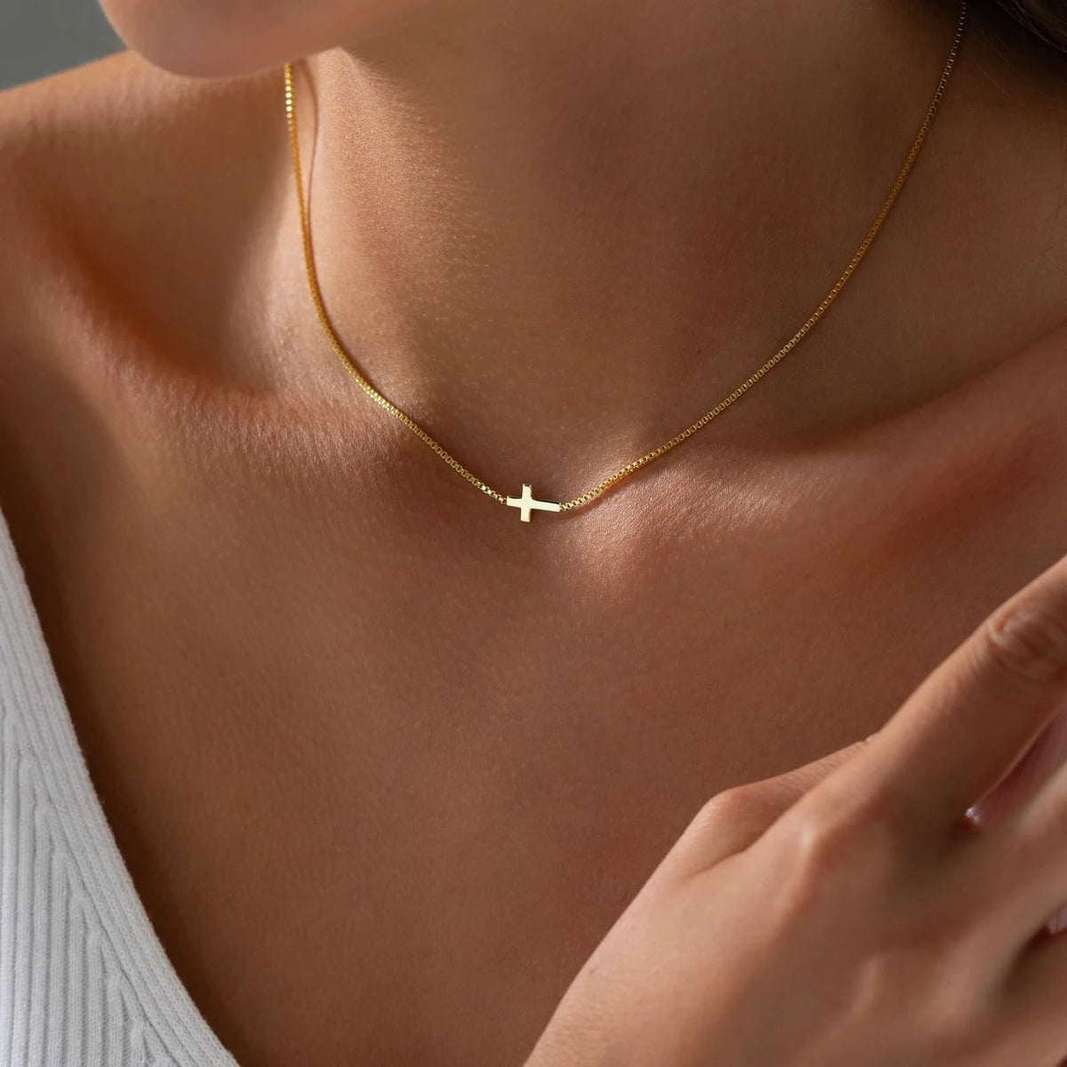 Stainless steel cross necklace