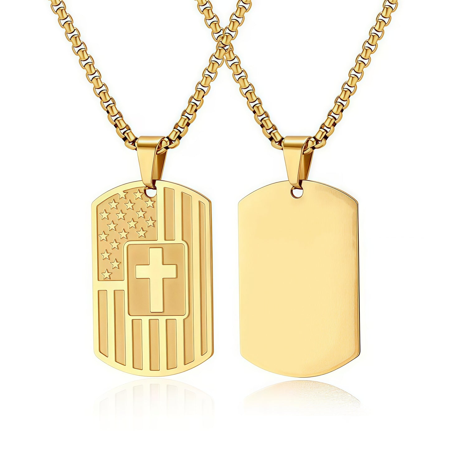 Stainless steel cross pendant