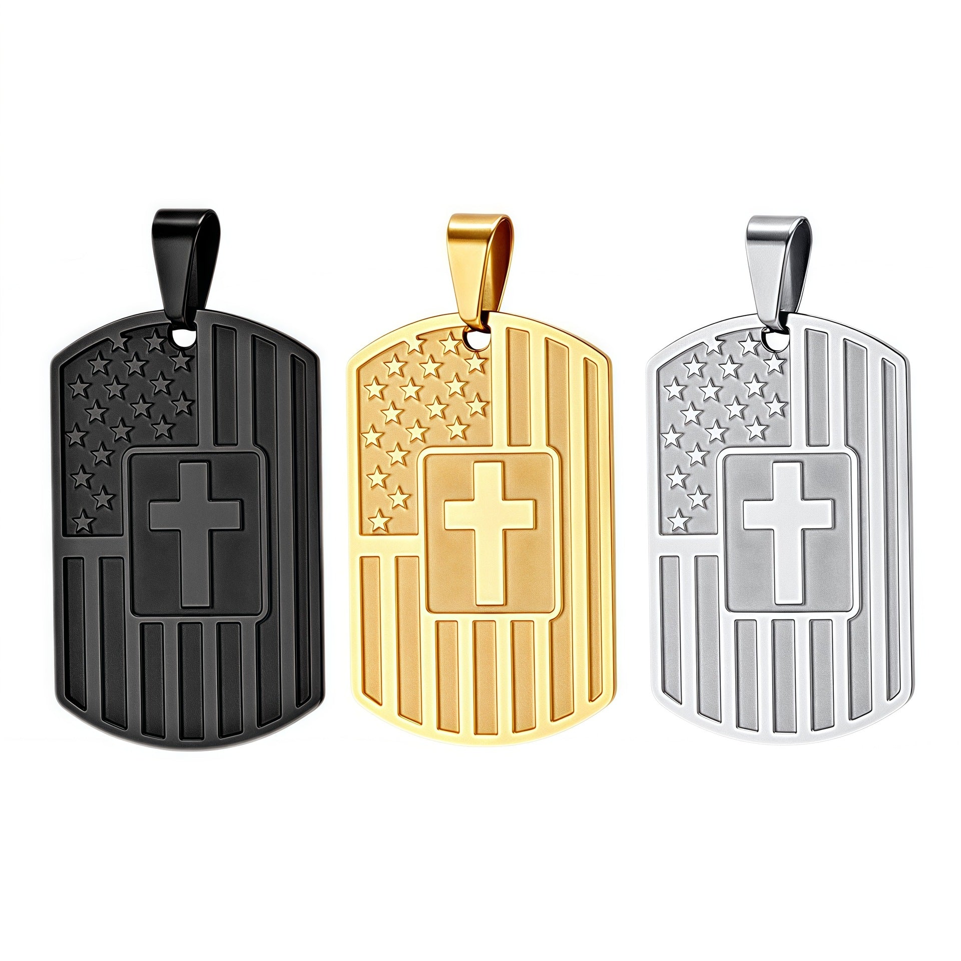 Stainless steel cross pendant
