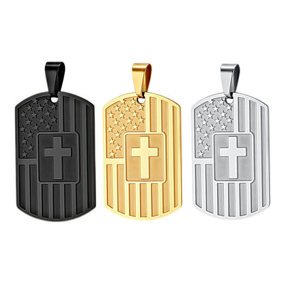 Stainless steel cross pendant