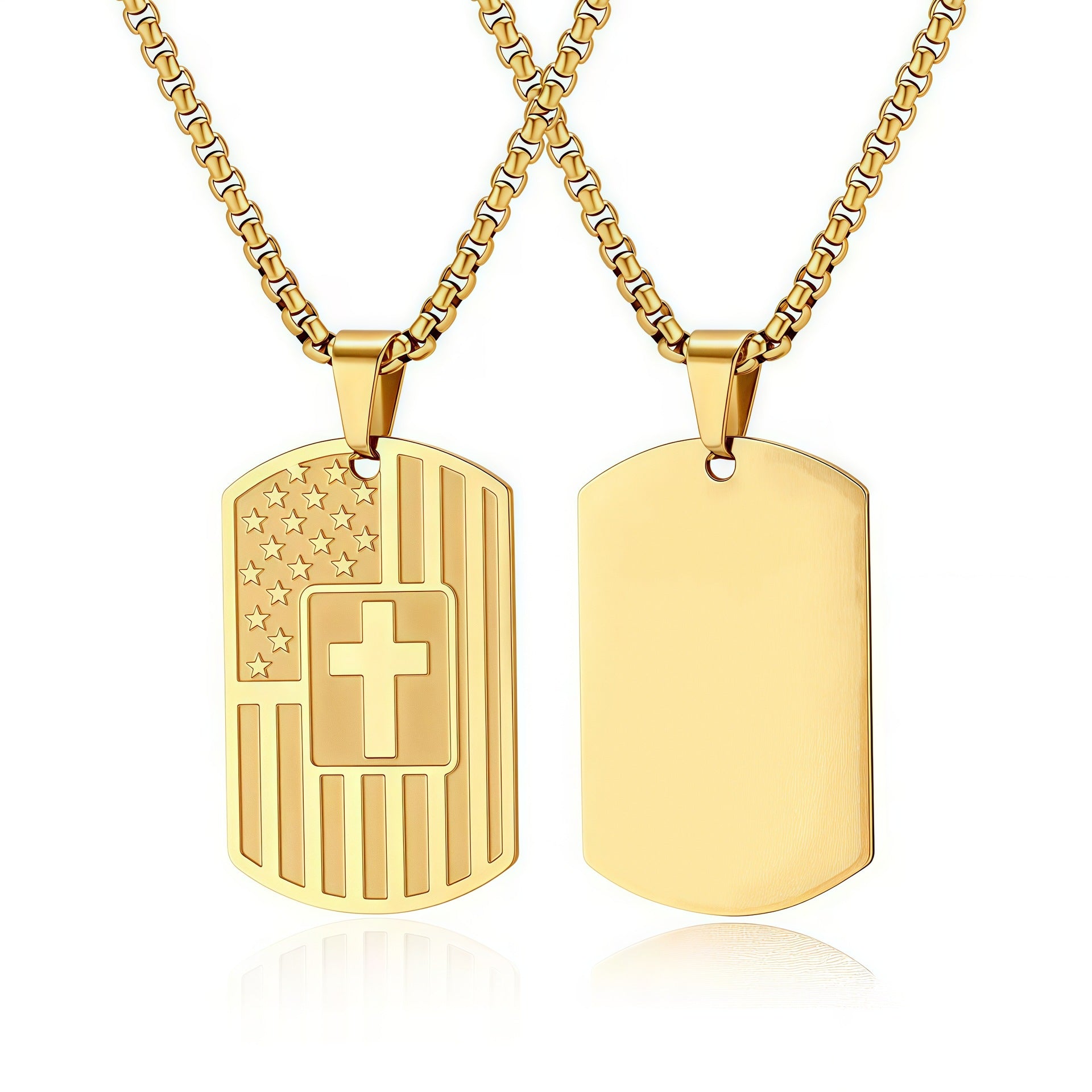 Stainless steel cross pendant