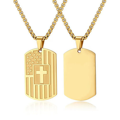 Stainless steel cross pendant