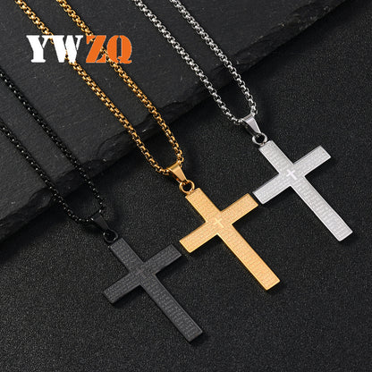 Stainless Steel Cross Pendant Necklace