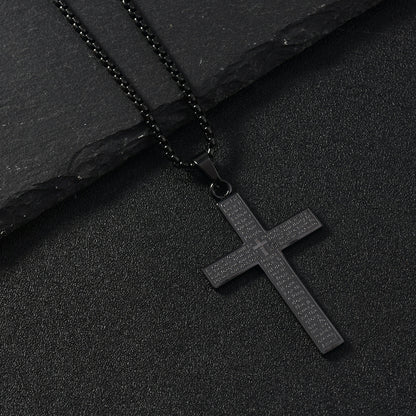 Stainless Steel Cross Pendant Necklace