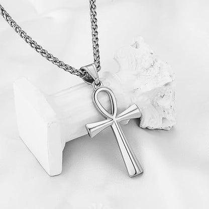 Stainless Steel Cross Pendant Necklace