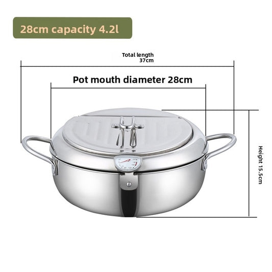 Stainless steel deep fryer