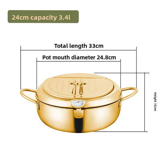 Stainless steel deep fryer