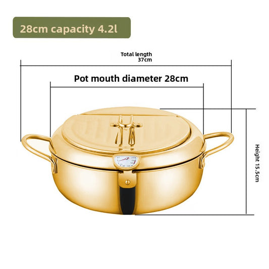 Stainless steel deep fryer