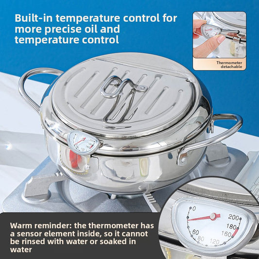 Stainless steel deep fryer