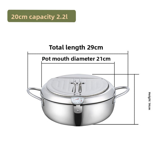 Stainless steel deep fryer