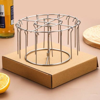 Stainless Steel Detachable Barbecue Grill Skewer Rack