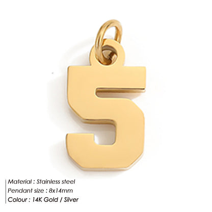 Stainless Steel Digital Jewelry Pendant