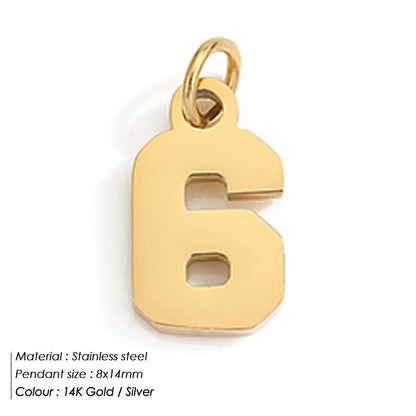 Stainless Steel Digital Jewelry Pendant
