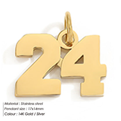 Stainless Steel Digital Jewelry Pendant